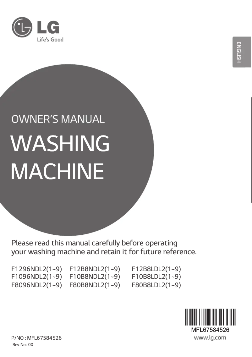 Image de la première page du manuel de l'appareil F10B8NDL25