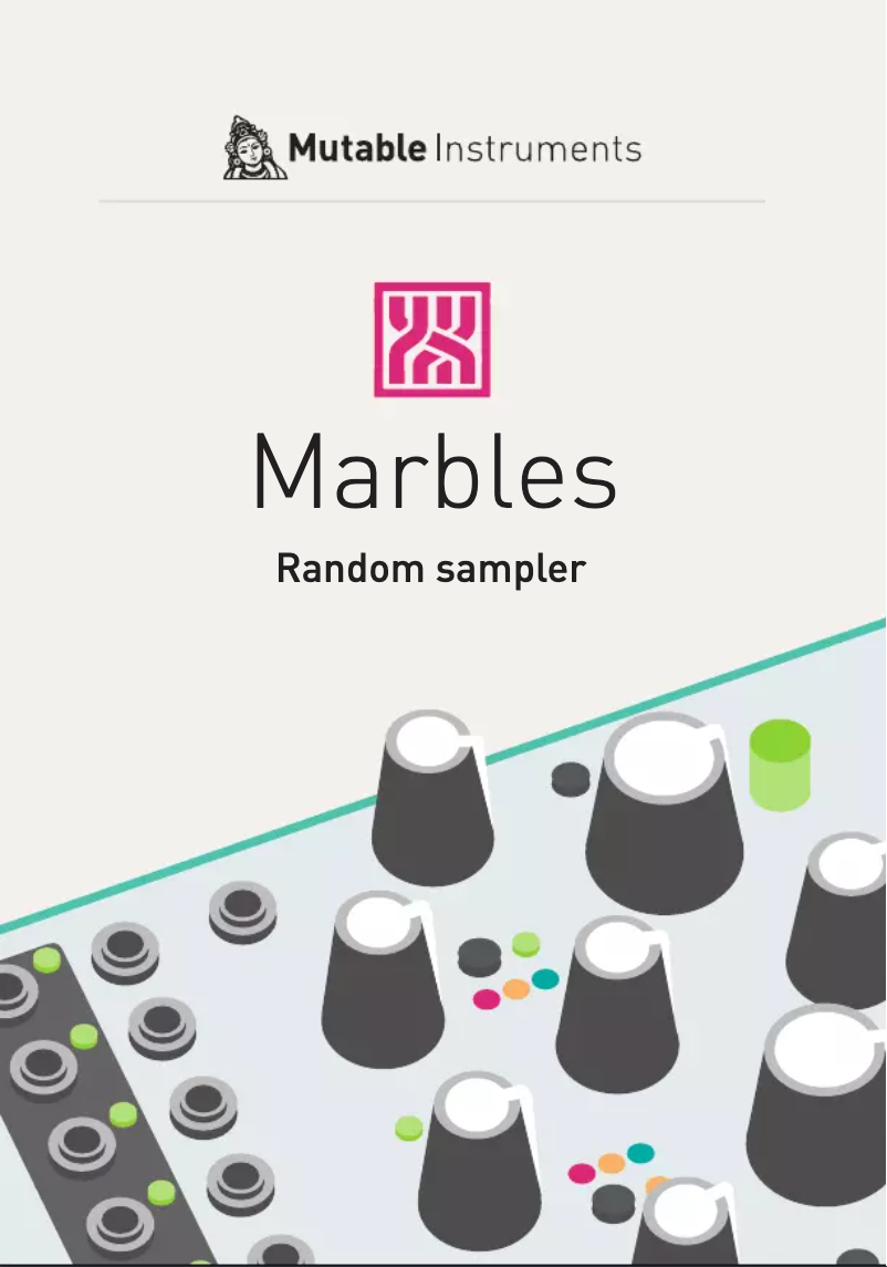 Image de la première page du manuel de l'appareil Marbles