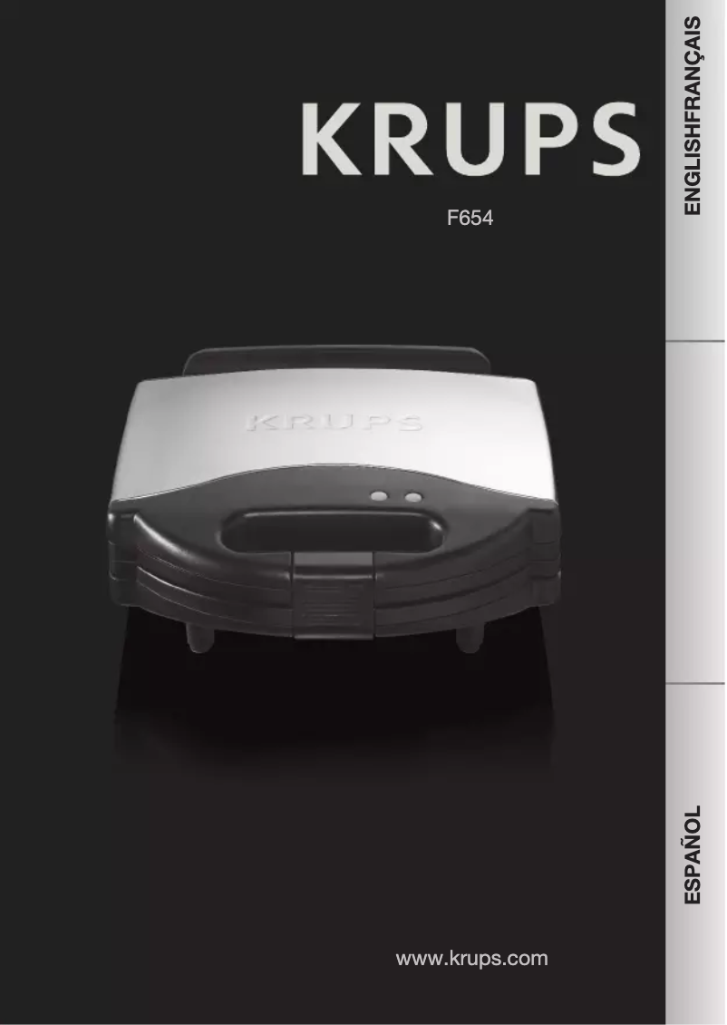 Page n°1 - Manuel utilisateur Krups F654