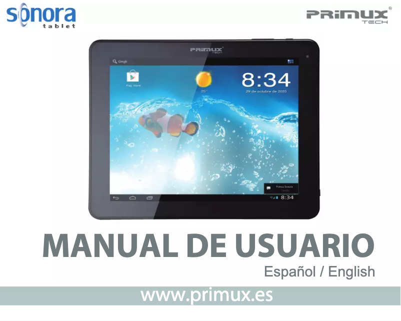 Página 1 del manual Manual de usuario Primux Sonora