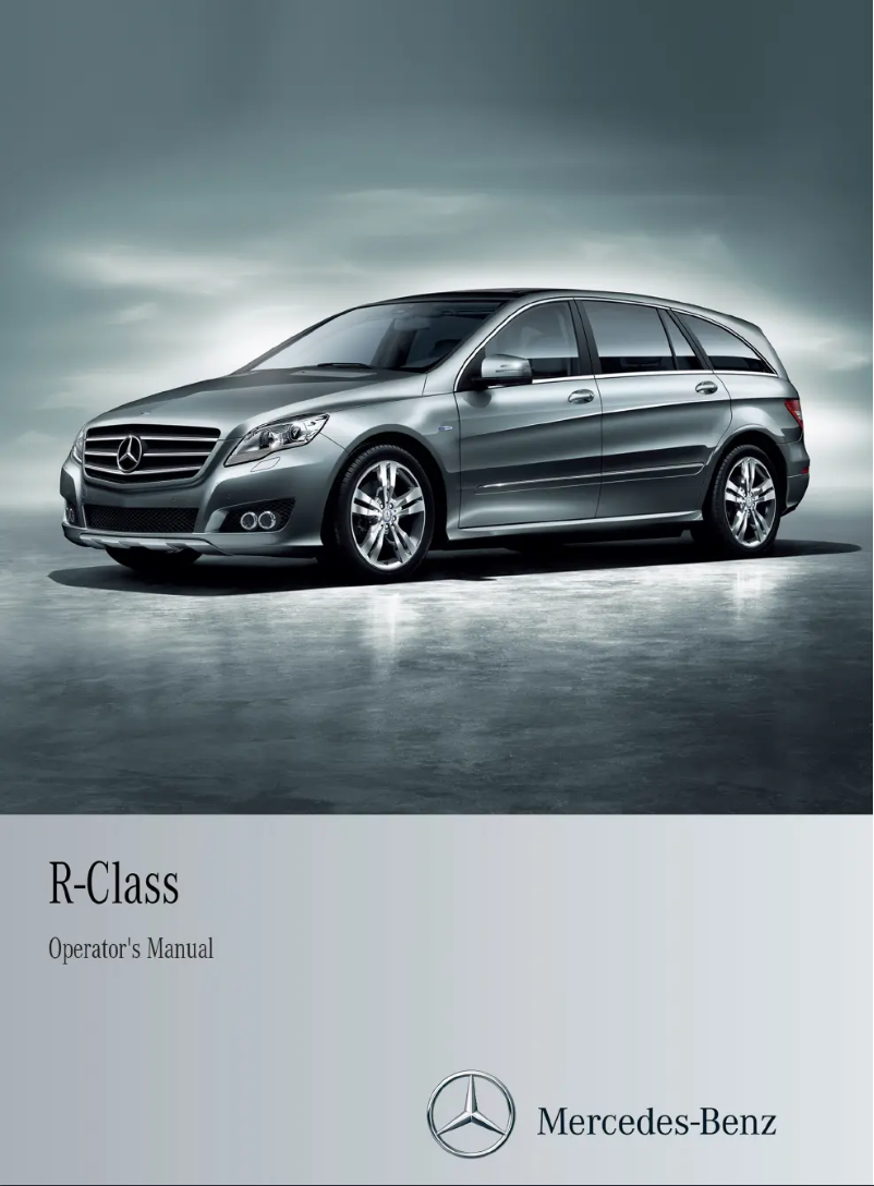 Página 1 del manual Manual de usuario Mercedes-Benz R-Class Family Tourer (2013)