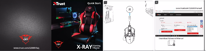 Page 1 de la notice Manuel utilisateur Trust X-Ray GXT 138
