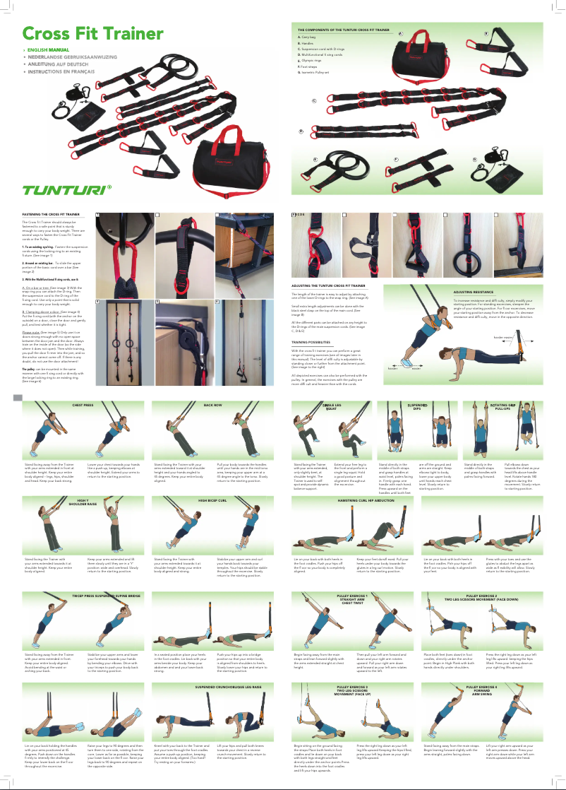 Image de la première page du manuel de l'appareil Cross Fit Trainer
