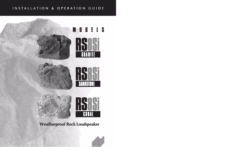 Page 1 de la notice Manuel utilisateur Niles RS8Si