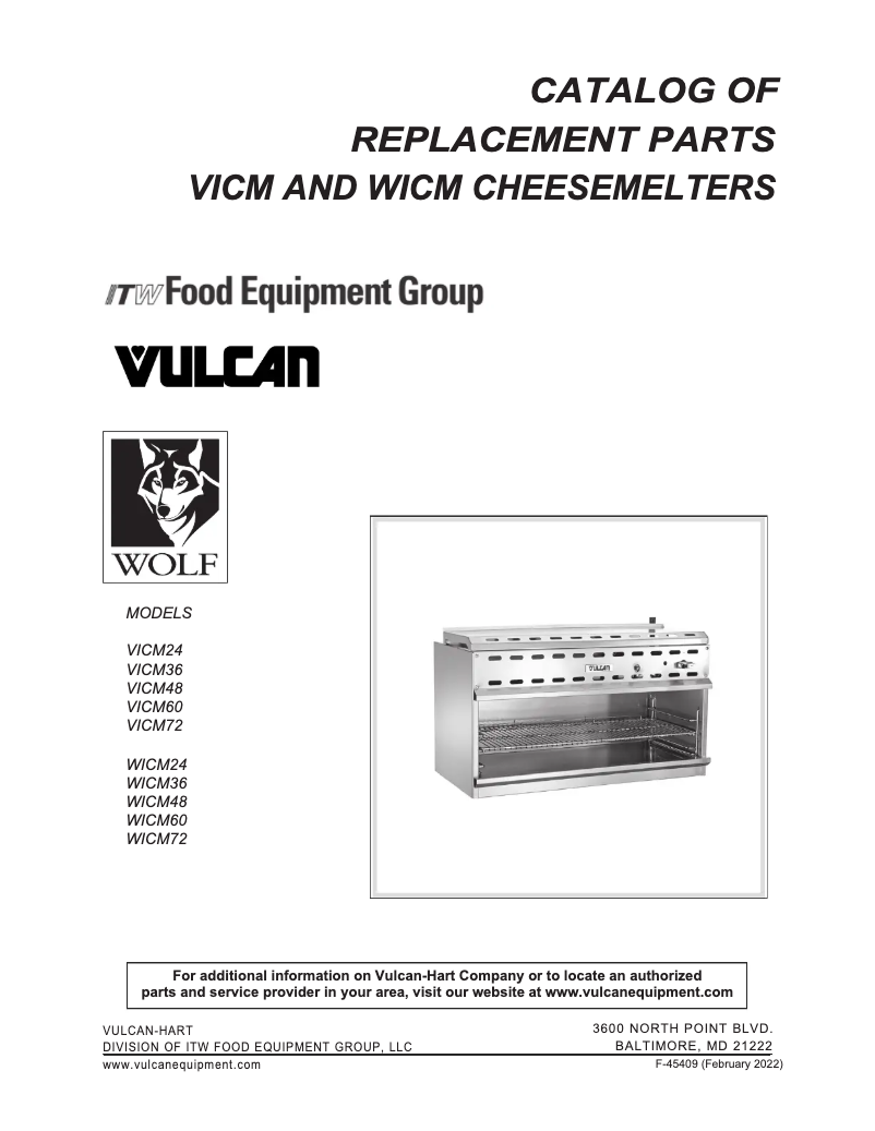 Page n°1 - Catalogue Vulcan VICM48