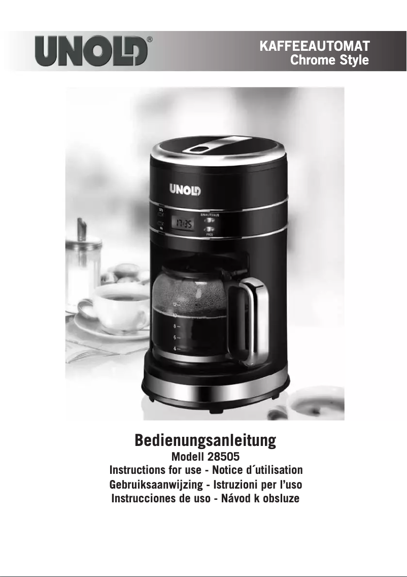 Page n°1 - Manuel utilisateur Unold 28505