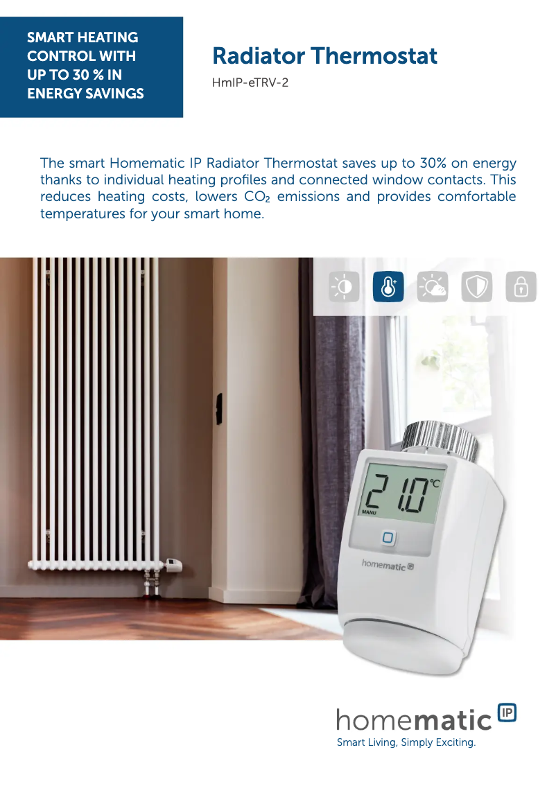 Image de la première page du manuel de l'appareil HmIP-eTRV-2