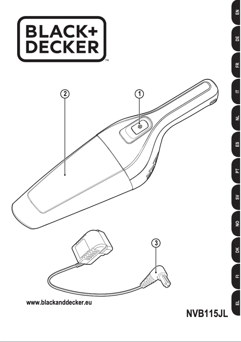 Image de la première page du manuel de l'appareil Dustbuster NVB115JL