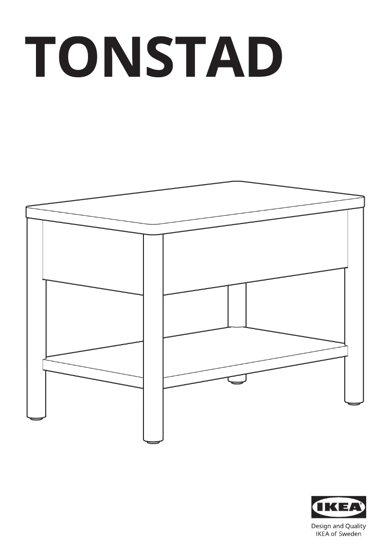 Page 1 de la notice Manuel utilisateur Ikea TONSTAD 205.284.73