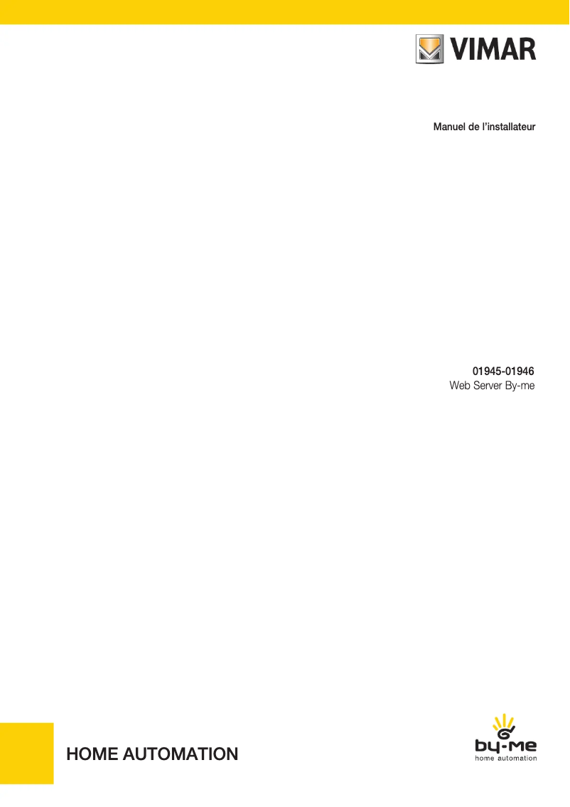 Page n°1 - Manuel utilisateur Vimar R01946