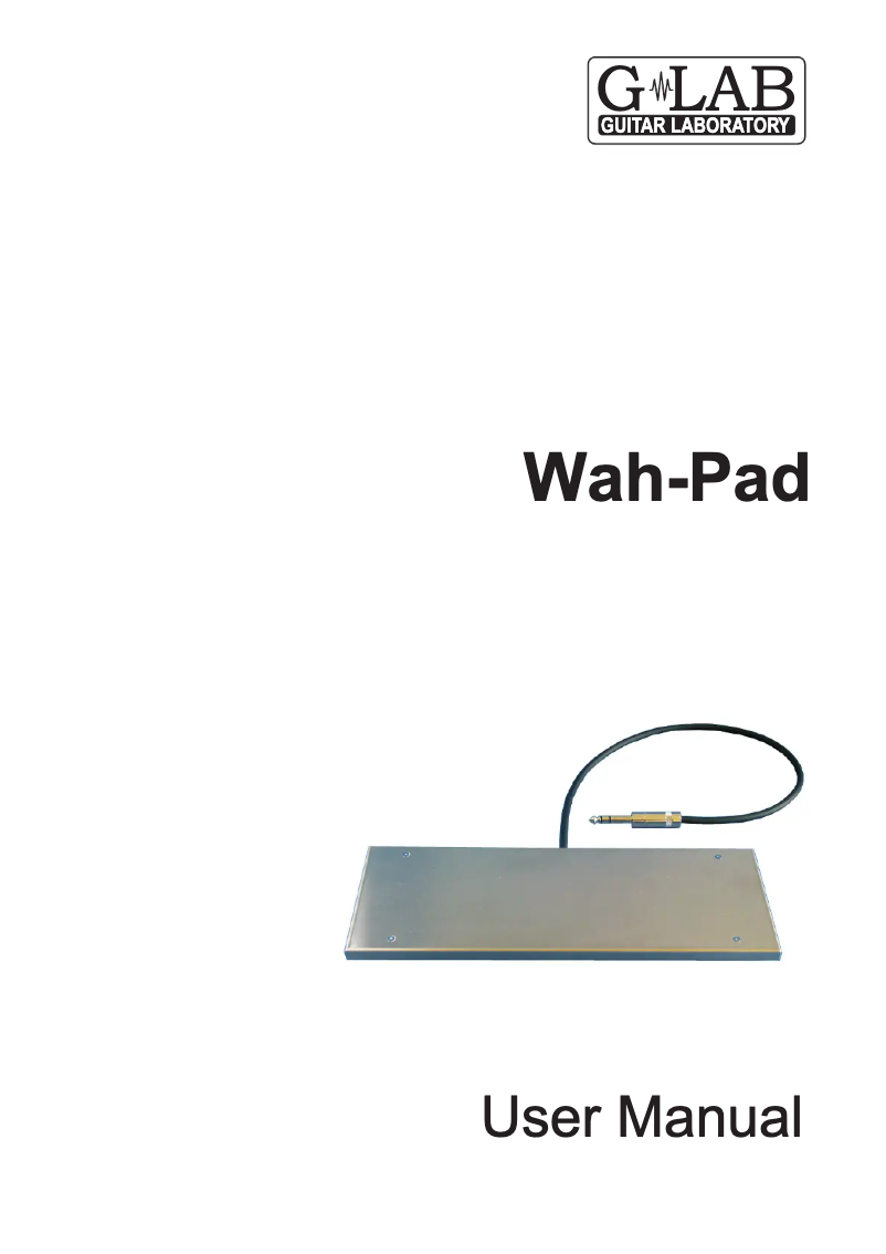 Page 1 de la notice Manuel utilisateur G-LAB Wah Pad