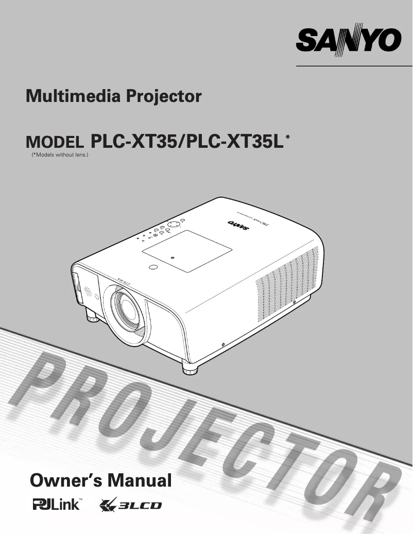 Page 1 de la notice Manuel utilisateur Sanyo PLC-XT35L