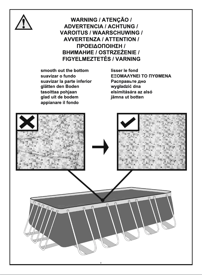 Page 1 de la notice Manuel utilisateur Bestway Steel Pro 56465