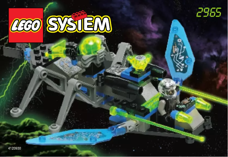 Page 1 de la notice Manuel utilisateur Lego Space 2965