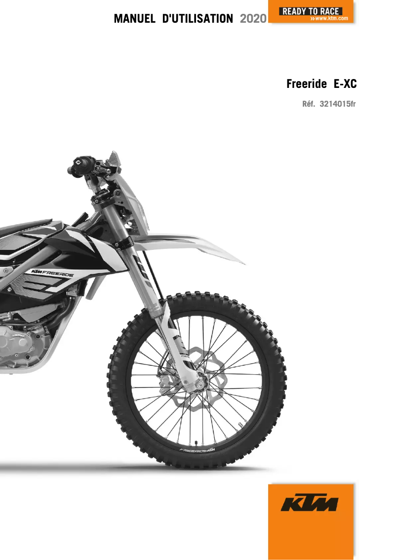 Page 1 de la notice Manuel utilisateur KTM Freeride E-XC (2020)