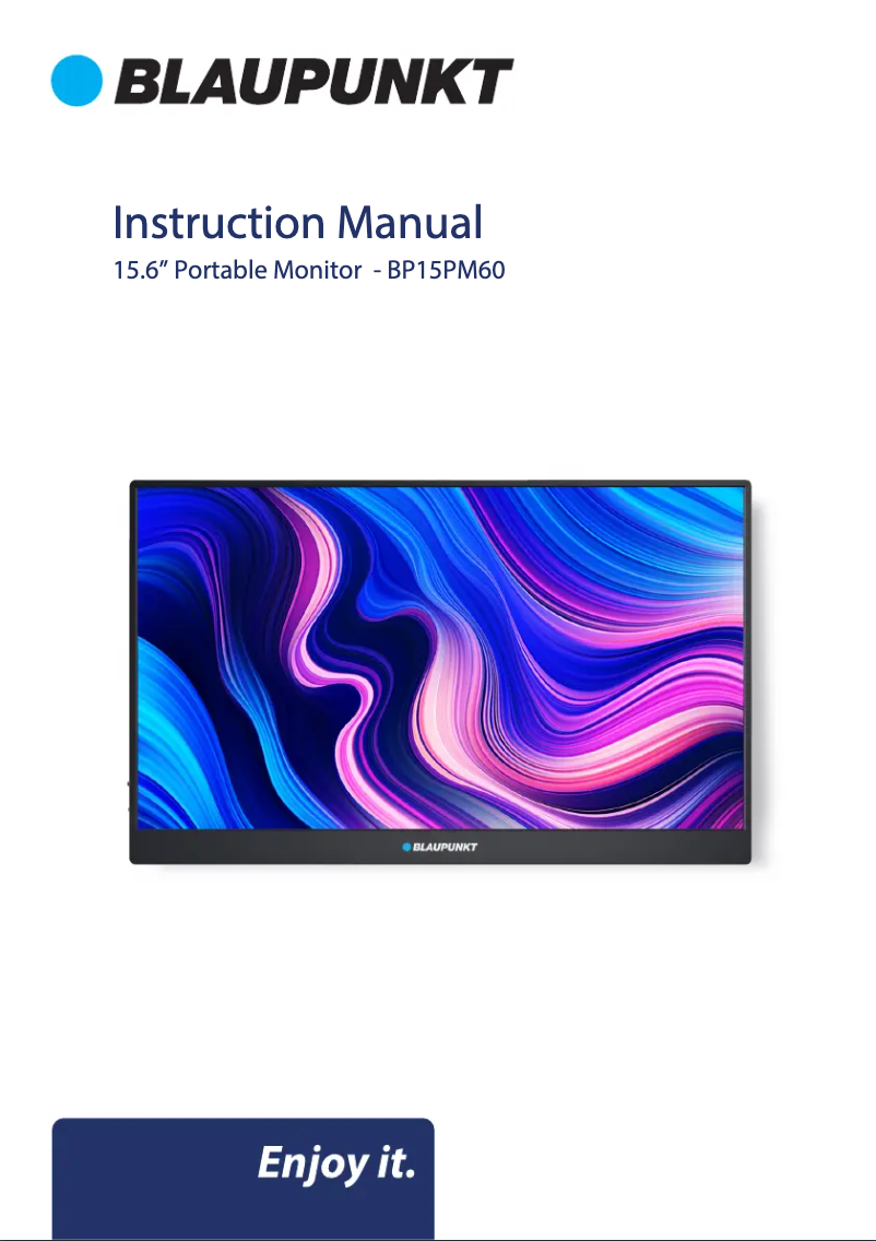 Page n°1 - Manuel utilisateur Blaupunkt BP15PM60