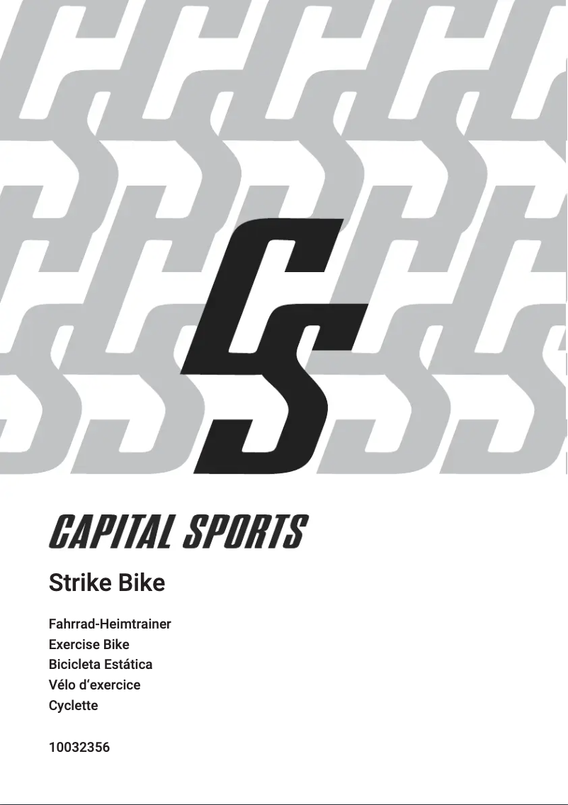 Page 1 de la notice Manuel utilisateur Capital Sports Strike Bike