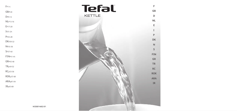 Page 1 de la notice Manuel utilisateur Tefal BF812832