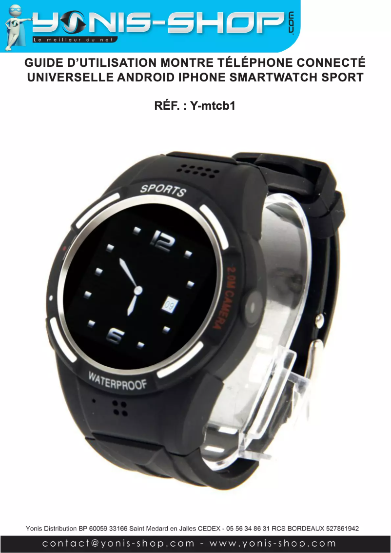 Page 1 de la notice Manuel utilisateur Yonis Y-MTCB1