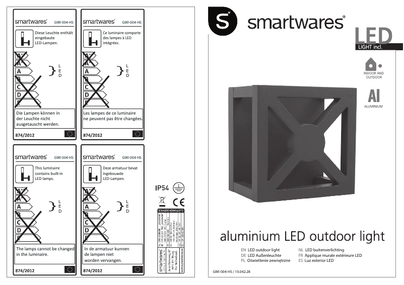 Página 1 del manual Manual de usuario Smartwares 10.042.28