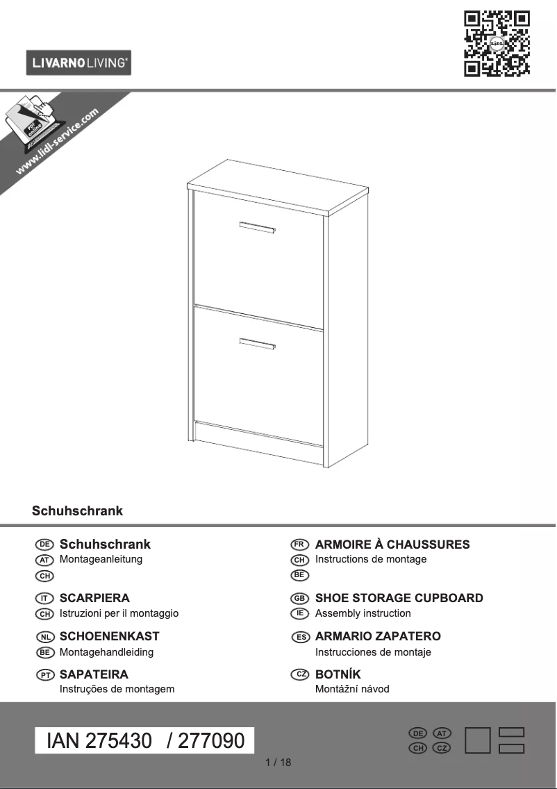 Page 1 de la notice Manuel utilisateur Livarno Lux IAN 277090