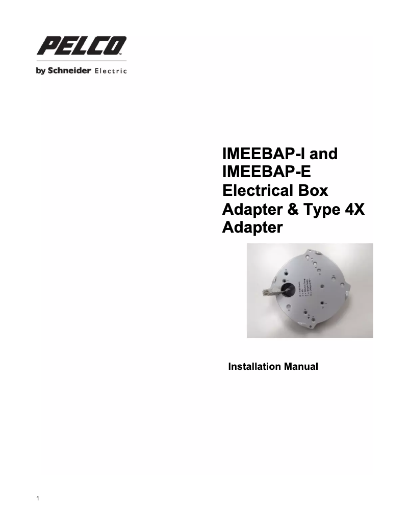 Image de la première page du manuel de l'appareil IMEEBAP-I