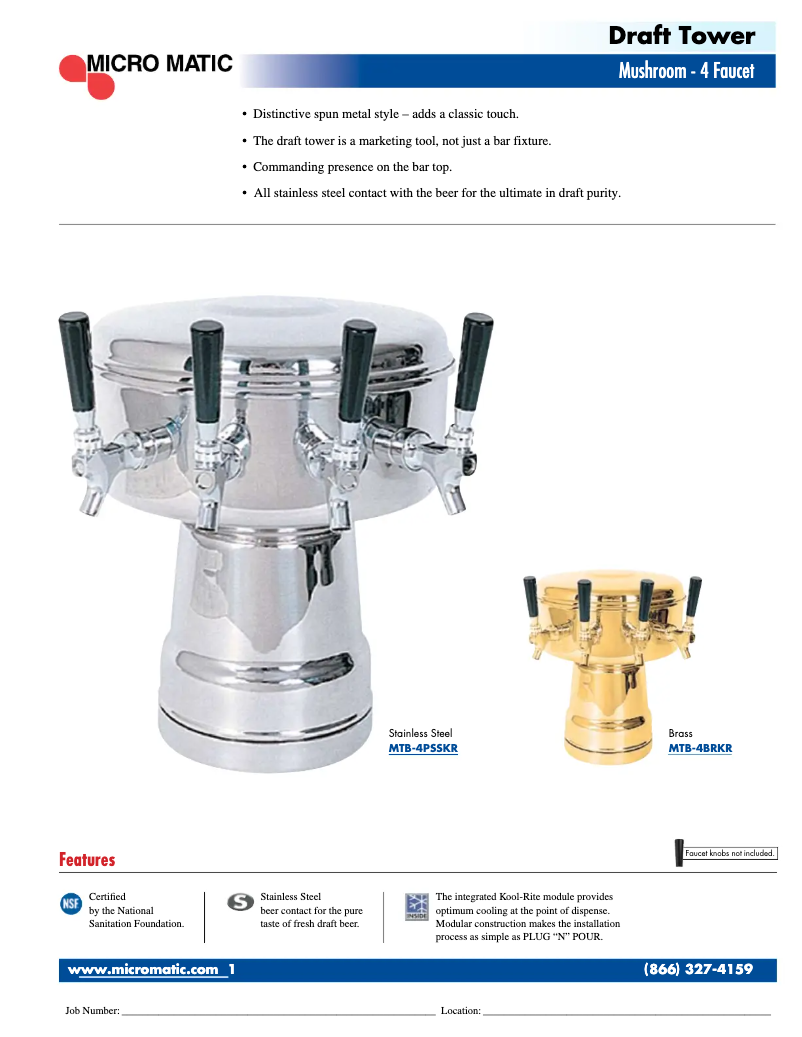 Page n°1 - Manuel utilisateur Micro Matic MTB-4KR