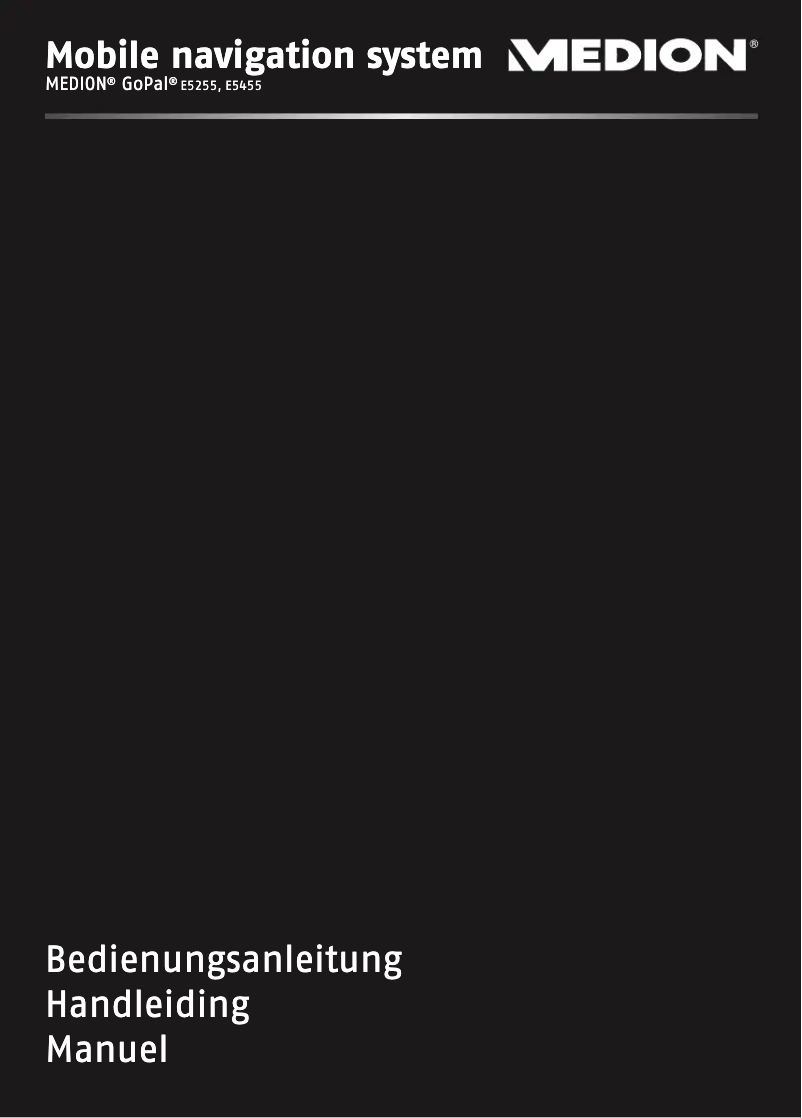 Image de la première page du manuel de l'appareil GoPal E5255 M40 (MD 97676)