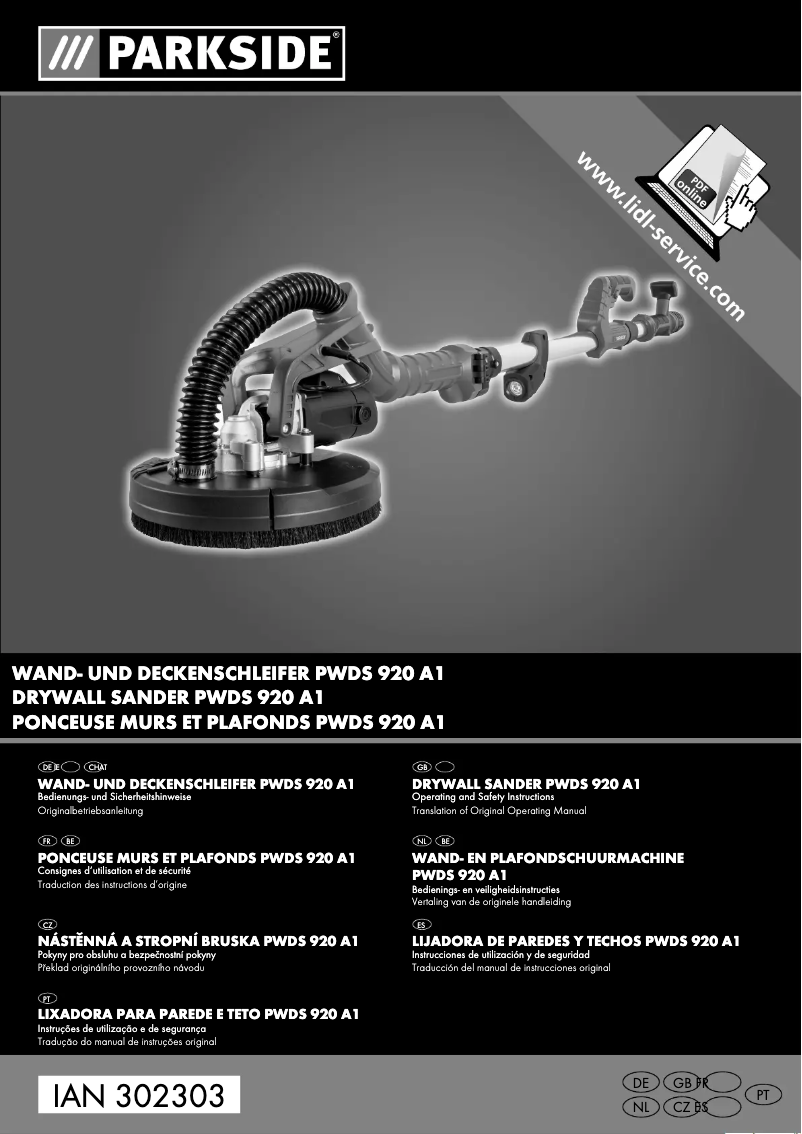 Image de la première page du manuel de l'appareil PWDS 920 A1