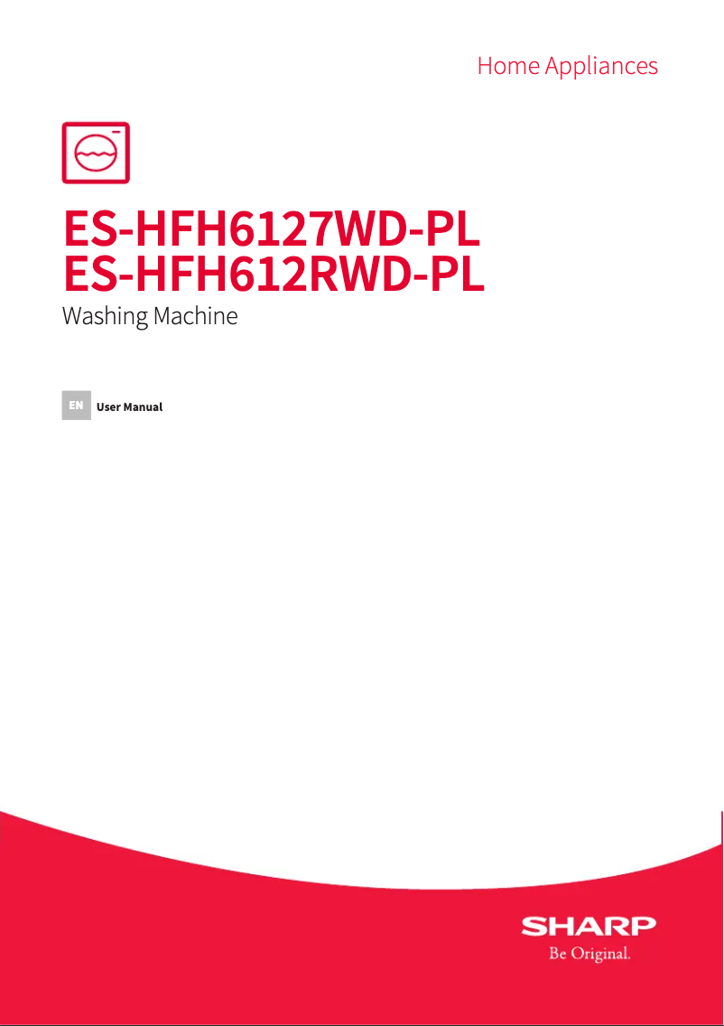 Page n°1 - Manuel utilisateur Sharp ES-HFH612RWD-PL