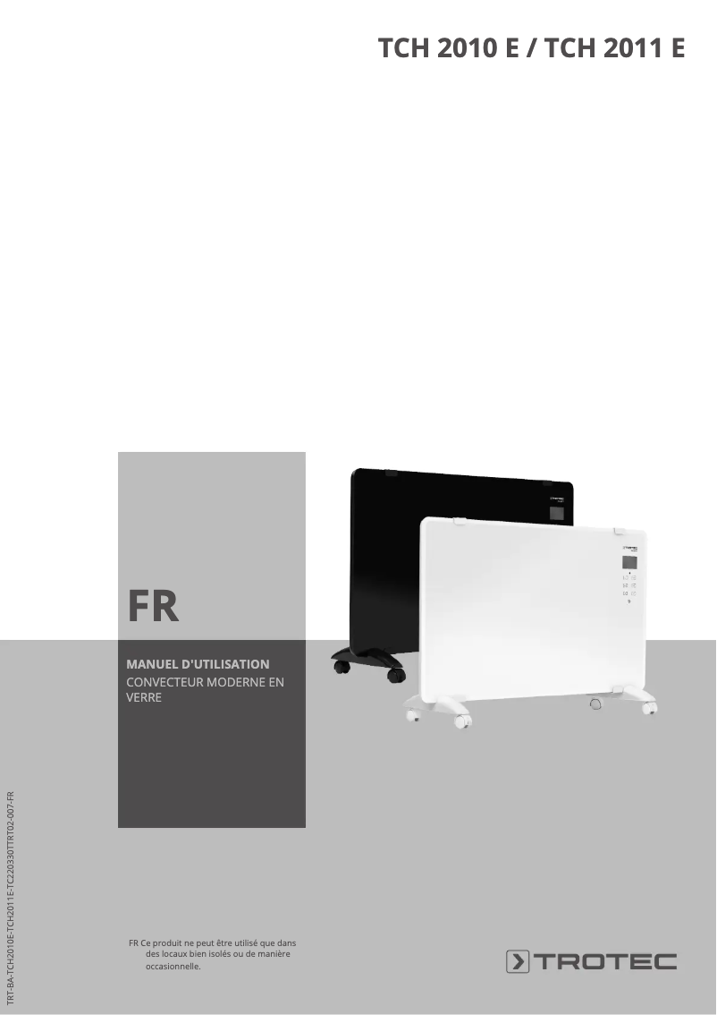 Image de la première page du manuel de l'appareil TCH 2011