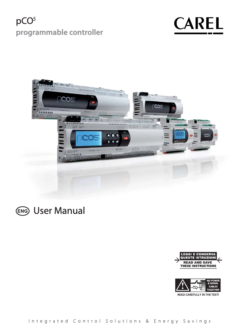 Imagen de la primera página del manual del dispositivo pCO5