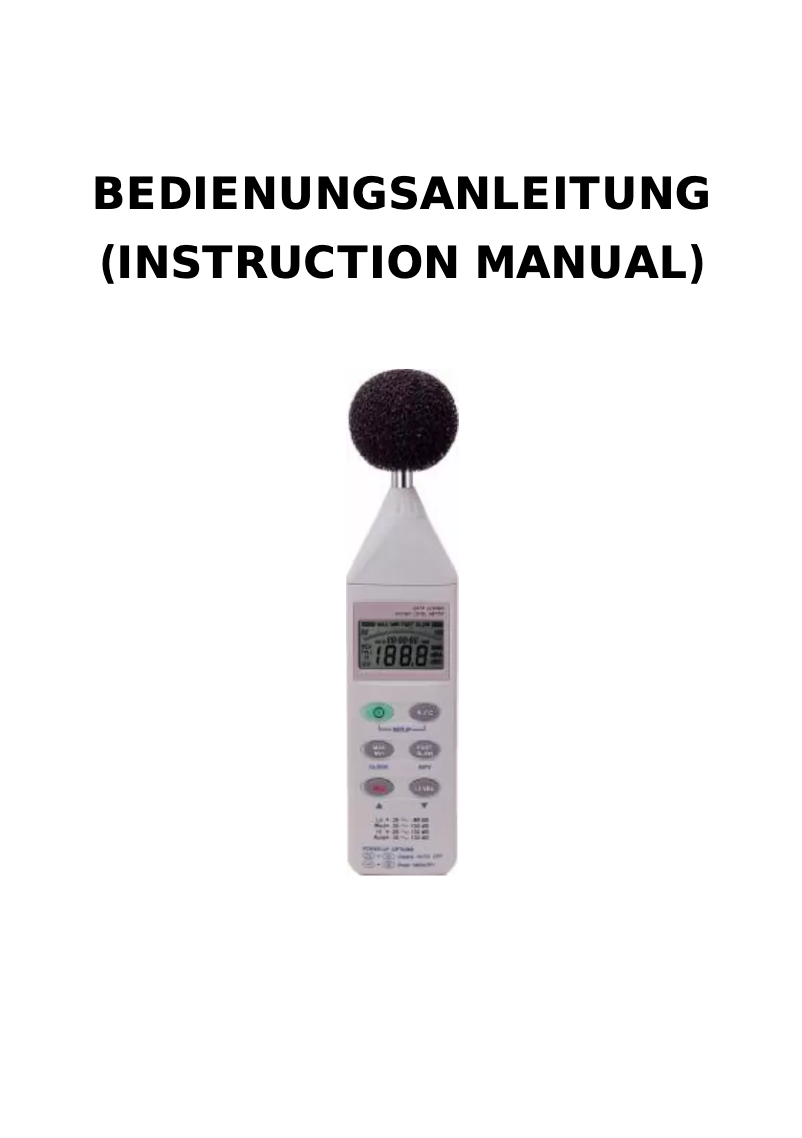 Page 1 de la notice Manuel utilisateur TFA 31.2000