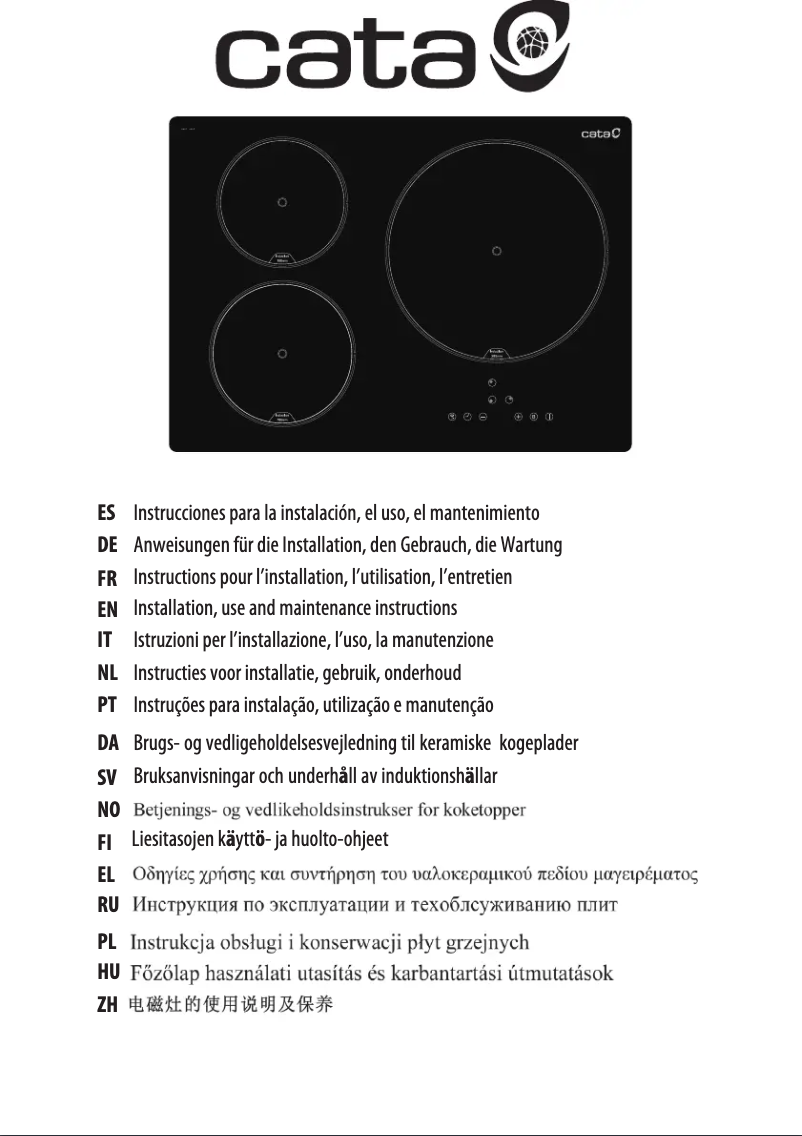 Page 1 de la notice Manuel utilisateur CATA IB 5003 BK