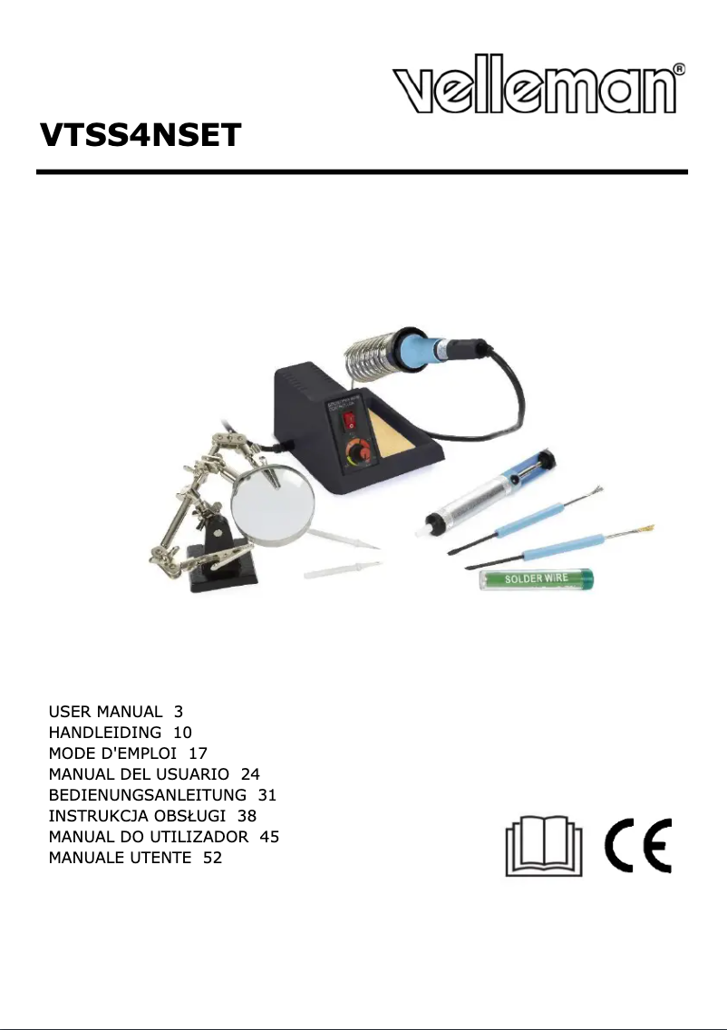 Image de la première page du manuel de l'appareil VTSS4NSET