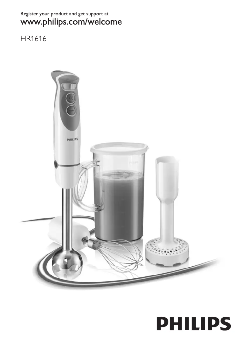 Page 1 de la notice Manuel utilisateur Philips Viva Collection HR1616