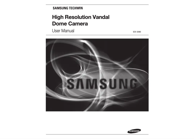 Image de la première page du manuel de l'appareil SCV-2080