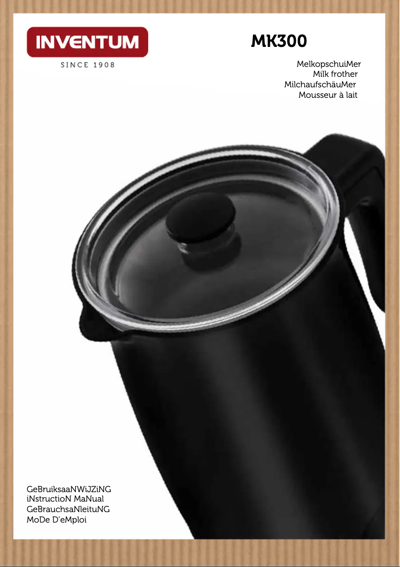 Page n°1 - Manuel utilisateur Inventum MK300