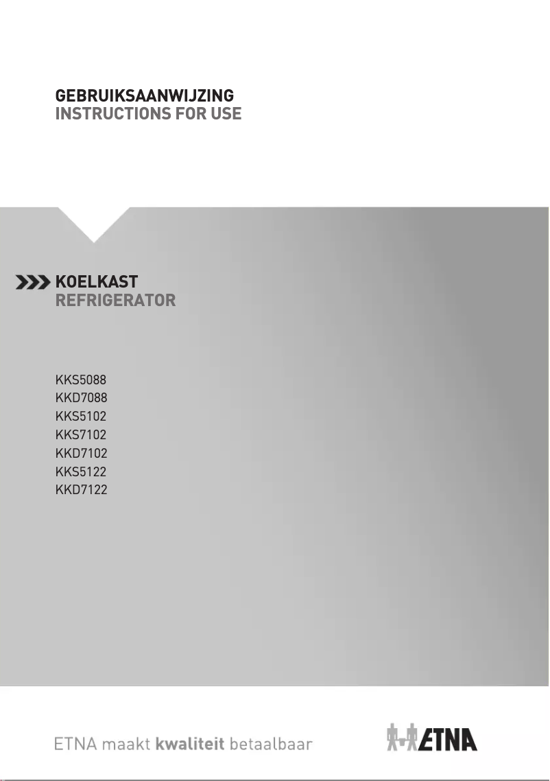 Page 1 de la notice Manuel utilisateur Etna KKS5122