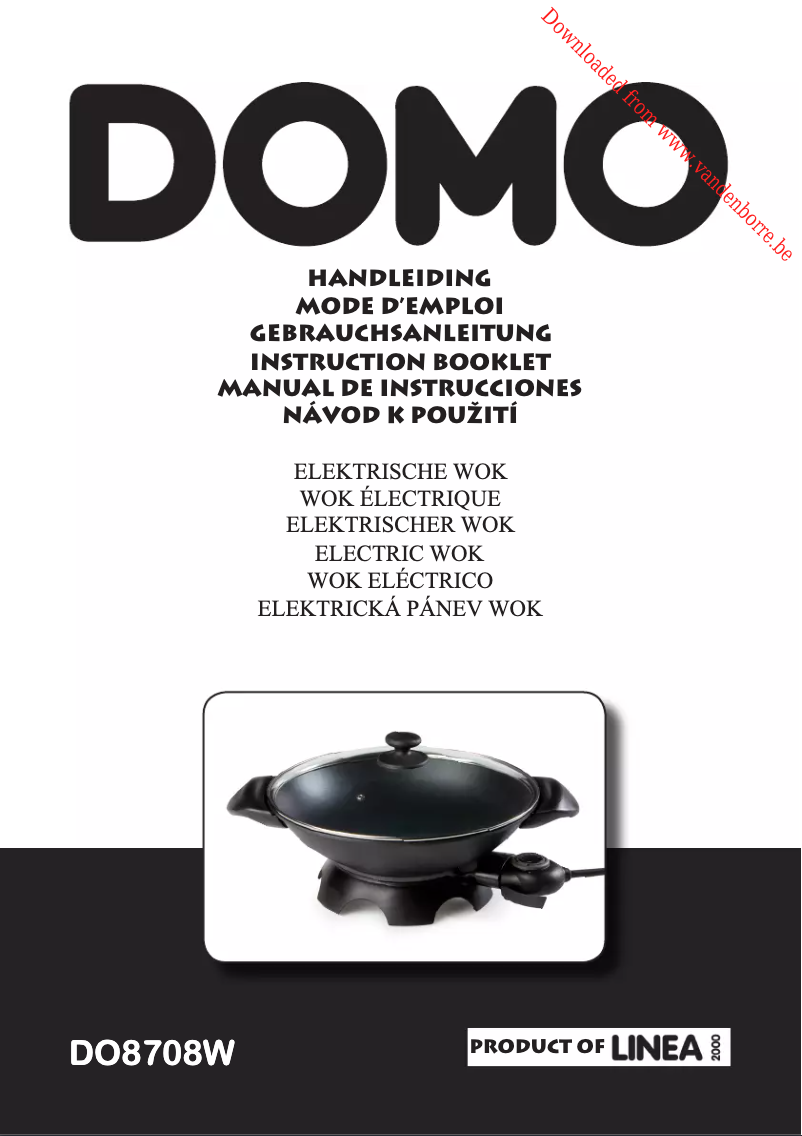 Image de la première page du manuel de l'appareil DO8708W