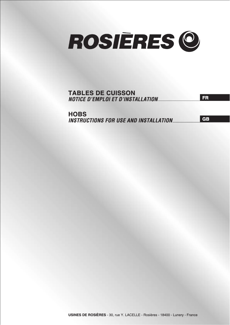 Page 1 de la notice Manuel utilisateur Rosieres RTV 640 CB