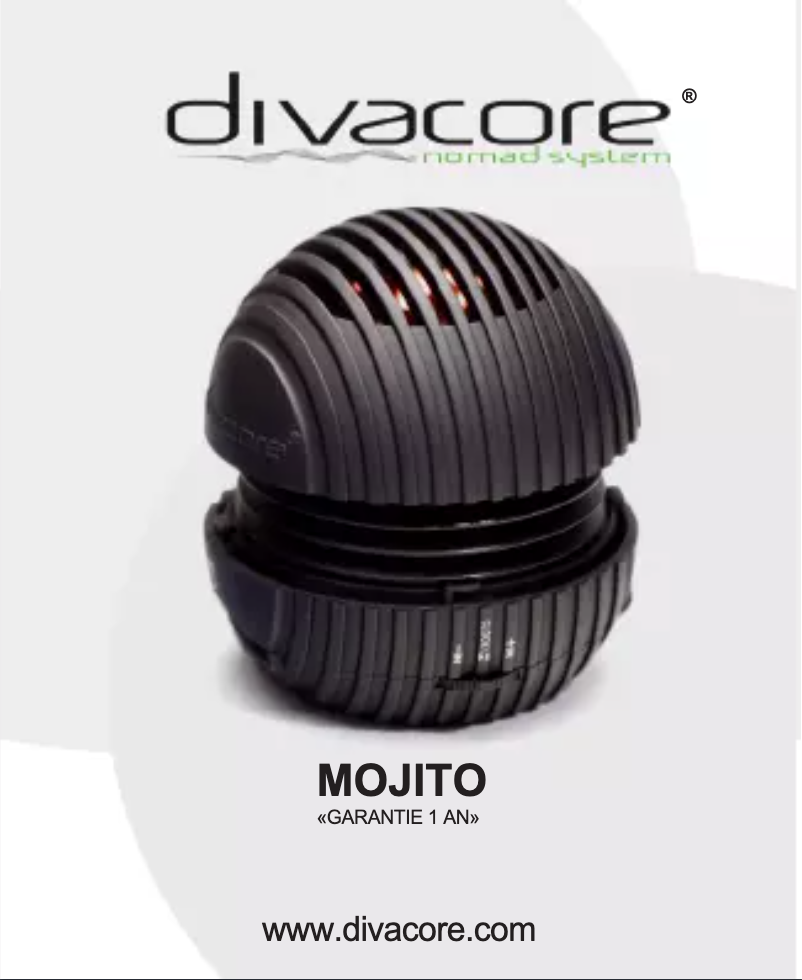 Page n°1 - Manuel utilisateur Divacore Mojito
