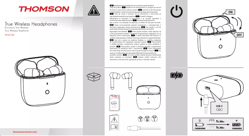 Page 1 de la notice Manuel utilisateur Thomson WEAR 7811