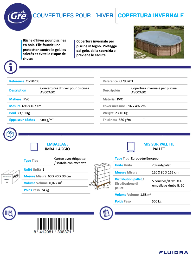 Image de la première page du manuel de l'appareil CI790203