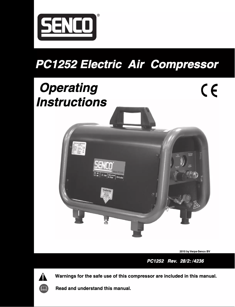 Page 1 de la notice Manuel utilisateur Senco PC1252