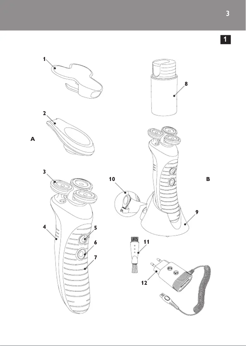 Page 1 de la notice Manuel utilisateur Philips Nivea HS8040