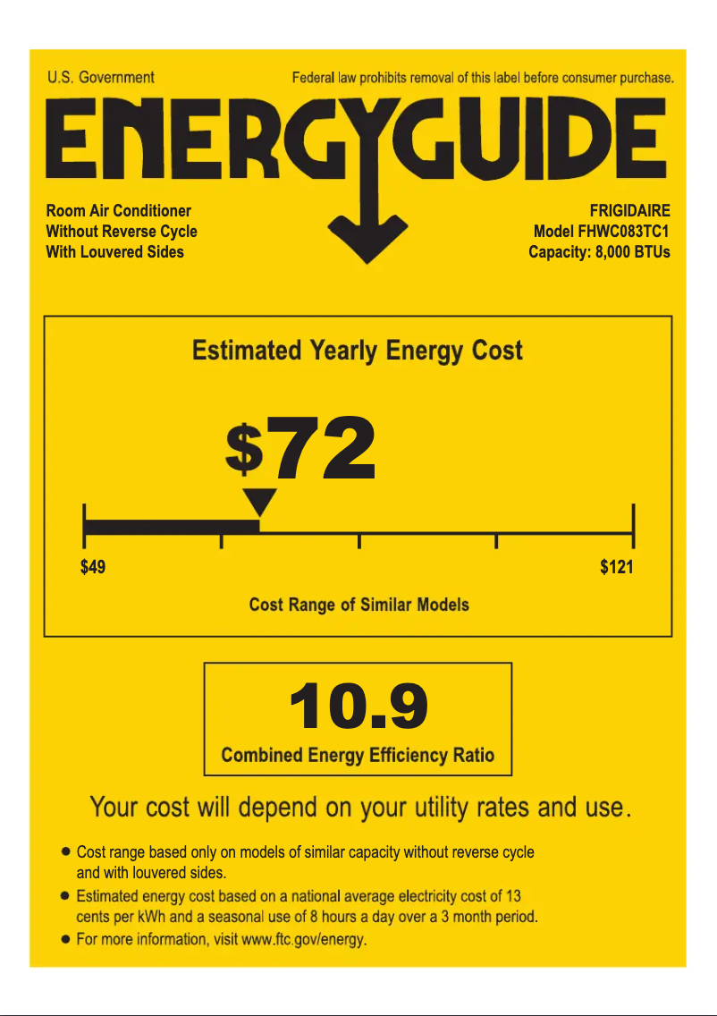 Image de la première page du manuel de l'appareil FHWC083TC1