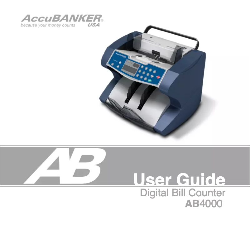 Page 1 de la notice Manuel utilisateur AccuBANKER AB4000MGUV