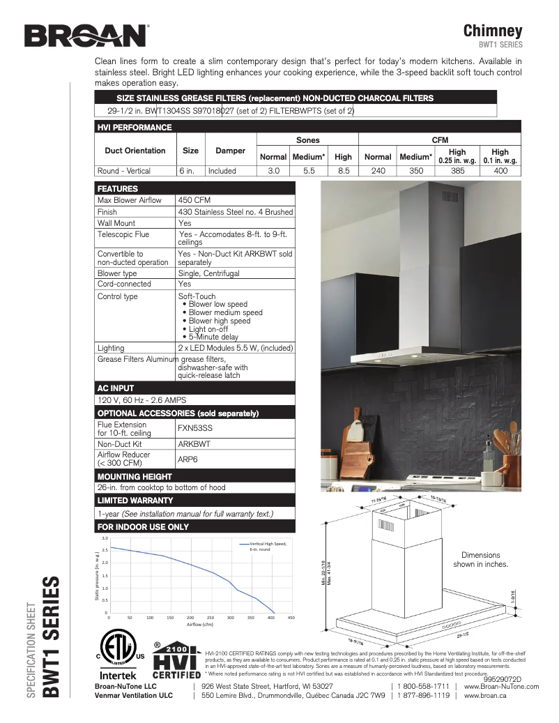 Image de la première page du manuel de l'appareil BWT1304SS