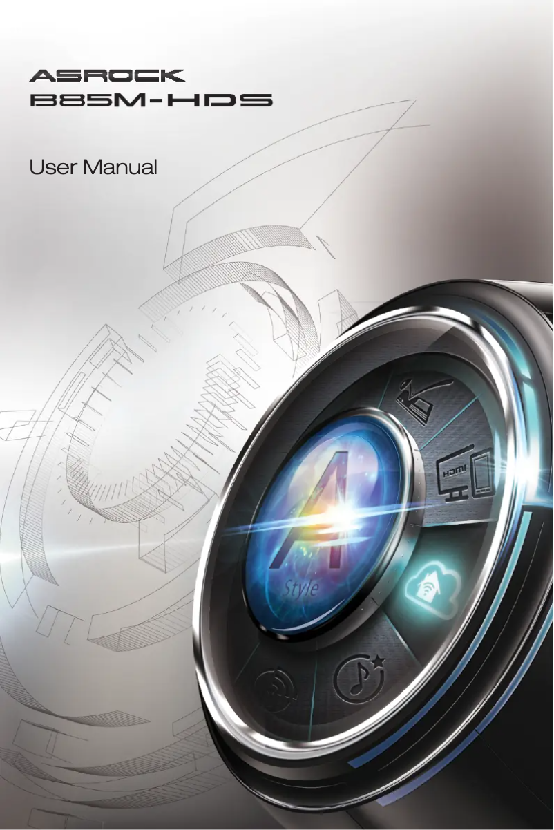 Page n°1 - Manuel utilisateur Asrock B85M-HDS